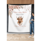 Highland Cow Baby Shower Backdrop - iJay Backdrops