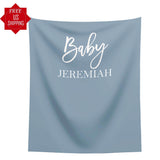 Custom Name Minimalist Baby Shower Backdrop - iJay Backdrops