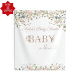 Baby in Bloom Wildflower Baby Shower Backdrop - iJay Backdrops
