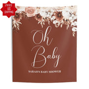 Personalized Bohemian Baby Shower Decoration for Baby Shower - iJay Backdrops