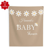 Retro Daisy Baby Shower Backdrop - iJay Backdrops