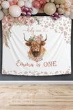 Highland First Birthday Cow Backdrop - iJay Backdrops