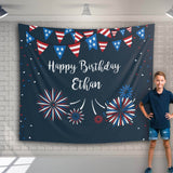 Independence Day Patriotic Birthday Backdrop