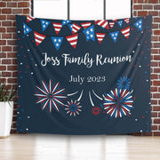4th July, Memorial Day Family Reunion Backdrop - iJay Backdrops