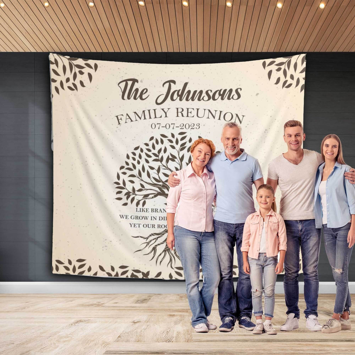 Family Tree Reunion Party Backdrop - iJay Backdrops