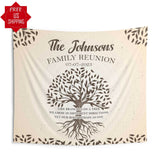Family Tree Reunion Party Backdrop - iJay Backdrops