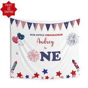4th of July First Birthday Backdrop - iJay Backdrops