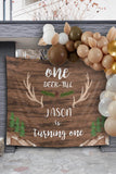 One Deer Full First Birthday backdrop - iJay Backdrops