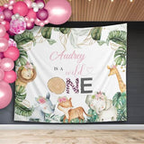 Girl Wild One First Birthday Backdrop - iJay Backdrops