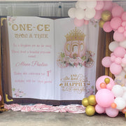One-ce upon a time First Birthday Princess Backdrop - iJay Backdrops