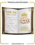 One-ce upon a time First Birthday Princess Backdrop - iJay Backdrops