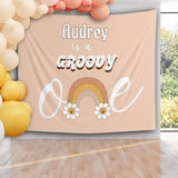 Groovy First Birthday Backdrop