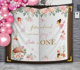 Fairy Girl Birthday Backdrop