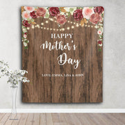 Rustic Floral Mothers Day Backdrop - iJay Backdrops