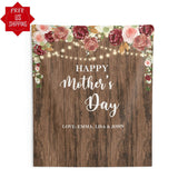 Rustic Floral Mothers Day Backdrop - iJay Backdrops