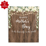 Rustic Floral Mothers Day Backdrop - iJay Backdrops