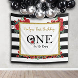 Derby First Birthday One For the Roses Party Backdrop
