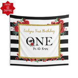 Derby First Birthday One For the Roses Party Backdrop - iJay Backdrops