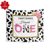 Girl First Rodeo First Birthday Backdrop - iJay Backdrops