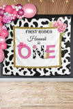 Girl First Rodeo First Birthday Backdrop - iJay Backdrops