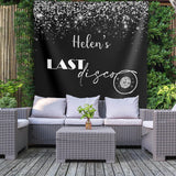 Silver Black Custom Rodeo Bachelorette Party Decoration Last Disco Party Banner Lets go girls Party Backdrop Bridal Shower Engagement Decor