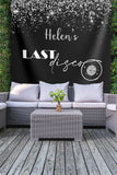 Silver Black Custom Rodeo Bachelorette Party Decoration Last Disco Party Banner Lets go girls Party Backdrop Bridal Shower Engagement Decor - iJay Backdrops
