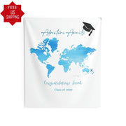 Adventure Awaits Graduation Backdrop - iJay Backdrops