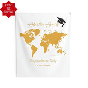 Adventure Awaits Graduation Backdrop - iJay Backdrops
