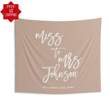 Tan Miss to Mrs Backdrop