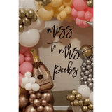 Ivory Miss to Mrs Backdrop - iJay Backdrops