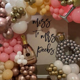 Custom Miss to Mrs Bridal Shower Backdrop - iJay Backdrops