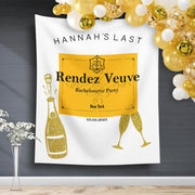 Veuve Theme Bachelorette Party Backdrop - iJay Backdrops