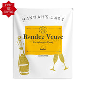 Veuve Theme Bachelorette Party Backdrop - iJay Backdrops