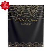 20s Themed Gatsby Wedding Photo Backdrop - iJay Backdrops