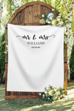 Personalized Mr. and Mrs. Wedding Backdrop - iJay Backdrops