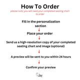 Large Seating Chart Backdrop - iJay Backdrops