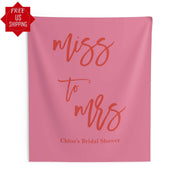 Hot Pink Miss to Mrs Backdrop - iJay Backdrops