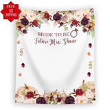 Burgundy Bride to Be Bridal Shower Backdrop - iJay Backdrops