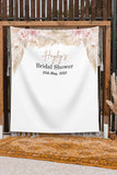 Boho Blush Bridal Shower Pampas Grass Backdrop - iJay Backdrops