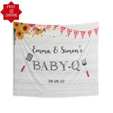 Rustic BBQ Baby Shower Backdrop - iJay Backdrops