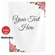 Floral Wedding Quote Backdrop - Add your text - iJay Backdrops