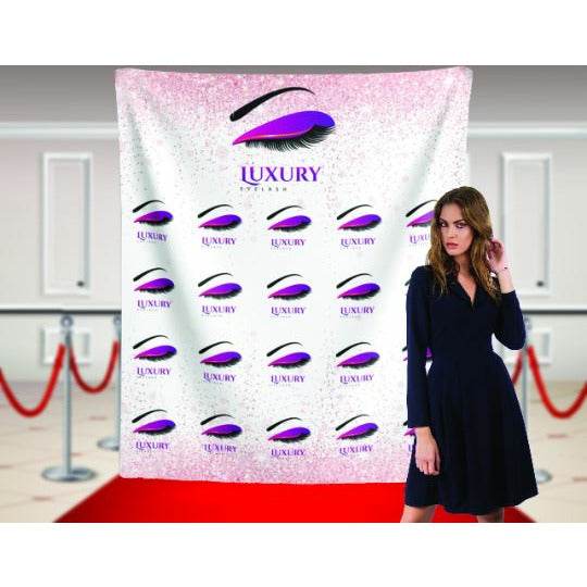 Custom Step and Repeat Business Logo Backdrop Banner - iJay Backdrops