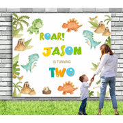 Dino Birthday Party Backdrop - iJay Backdrops