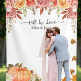 Fall Backdrop for Wedding Reception