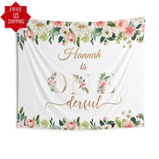 Pink Floral Kids Birthday Backdrop - iJay Backdrops