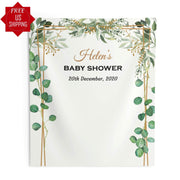 Greenery Arch Baby Shower Backdrop - iJay Backdrops
