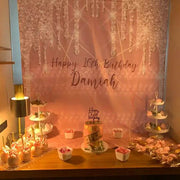 Rose Gold Dripping Glitter Backdrop - iJay Backdrops