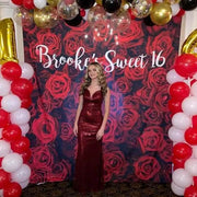 Red Rose Flower Backdrop - iJay Backdrops