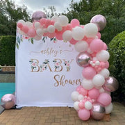 Custom Baby Shower Backdrop for Girl - iJay Backdrops