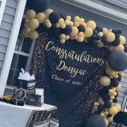 Black and gold photography backdrop with Glitters - iJay Backdrops